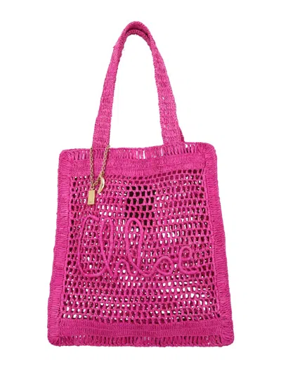 Chloé Summer Banana Tote Bag In Pink