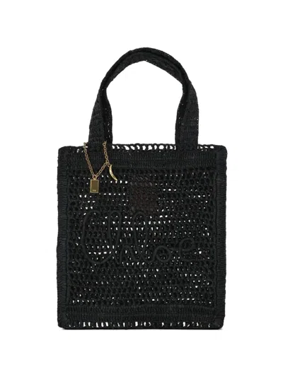 Pre-owned Chloé Summer Banana Tote Bag In Black