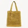 Chloé Sac Cabas Summer Banana En Raphia Femme Laiton Doré Taille Onesize 100% Raphia