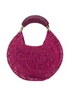Chloé Chloe Women Fuchsia Raffia Banana Handbag In Pink