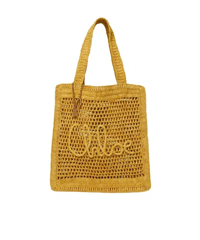Chloé Summer Banana Tote In Yellow