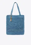 Chloé Summer Banana Woven-raffia Tote Bag