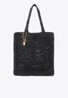 Chloé Summer Banana Woven-raffia Tote Bag