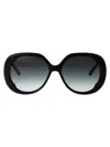 Chloé Chloe Sunglasses Ch0195 S 001 In 001 Black Black Grey