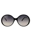 Chloé Sunglasses In 001 Black Gold Grey