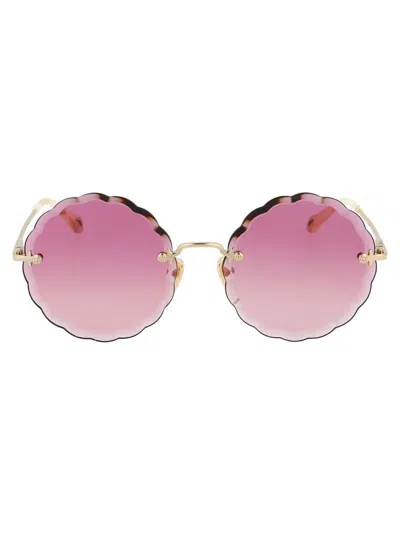 Chloé Chloe Eyewear Sunglasses In Gold