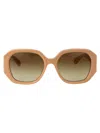 Chloé Chloe Sunglasses Ch0236 S 004 In 004 Ivory Ivory Brown