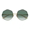 Chloé Eyewear Honore Sunglasses In Gold