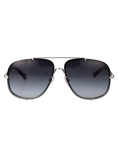 Chloé Chloe Aviator Sunglasses Ch0348 S 002 In Blue