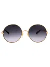 Chloé Chloe Round Sunglasses Ch0321 S 005 In Blue