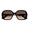 Chloé Ch0222s Square-frame Sunglasses In Brown