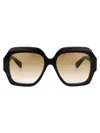 Chloé Womens Brown Ch0154s Square-frame Tortoiseshell Acetate Sunglasses In Brown