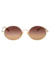 Chloé Chloe Round Sunglasses Ch0326 S 001 In Brown