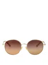 Chloé Chloe Geometrical Sunglasses Ch0325 S 004 In Brown