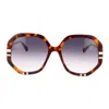 Chloé Havana/ Blue West Sunglasses In Brown