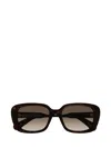 Chloé Eyewear Rectangular Frame Sunglasses In Brown