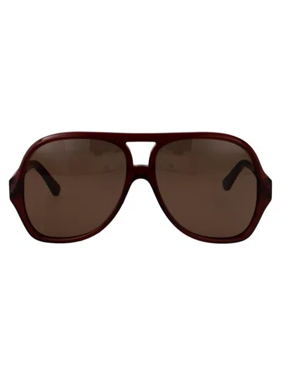 Chloé Ch0289s Sunglasses In Brown-brown-brown