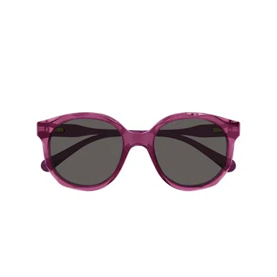 Chloé Sunglasses Cc0019 S 003 Pink/grey Kids In Purple