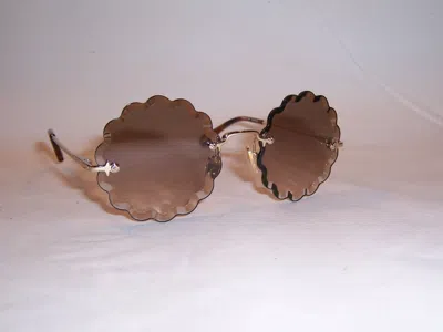 Pre-owned Chloé Chloe Sunglasses Ch 0047s 004 Gold/brown 53mm Authentic 0047