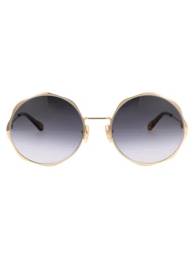 Chloé Chloe Sunglasses Ch0184 S 001 In Gold