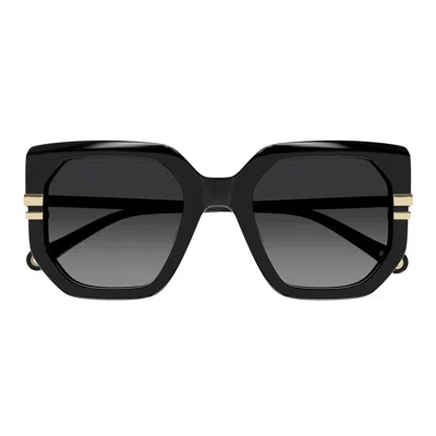 Chloé Sunglasses Ch0240 S 001 Black/gray Gradient Woman