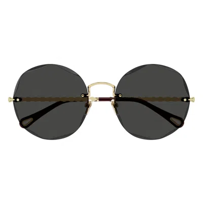 Chloé Sunglasses Ch0254 S 001 Gold/gray Woman