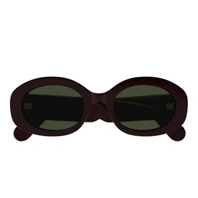 Chloé Sunglasses Ch0258 S 003 Burgundy/green Woman In Yellow
