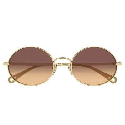 Chloé Sunglasses Ch0326 S 004 Gold/brown Woman