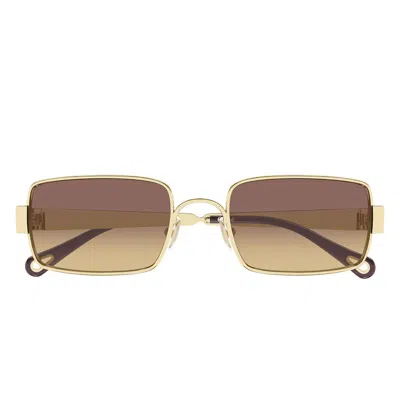 Chloé Sunglasses Ch0354 S 002 Gold/brown Woman