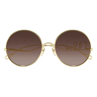 Chloé Sunglasses Ch0372 S 001 Gold/brown Women