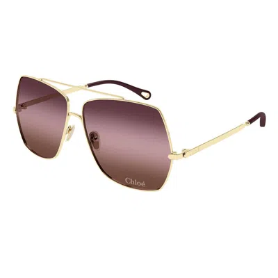 Chloé Sunglasses In Gold