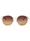 Chloé Chloe Geometrical Sunglasses Ch0325 S 004 In Brown