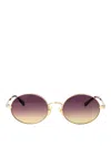 Chloé Chloe Round Sunglasses Ch0326 S 001 In Gold