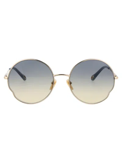 Chloé Ch0095s Sunglasses In Gold