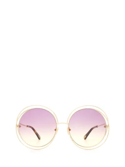 Chloé Sunglasses In Gold