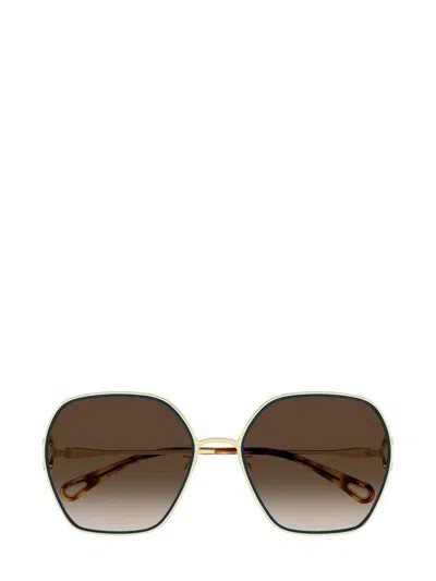 Chloé Sunglasses In Gold