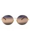 Chloé Sunglasses In Gold-gold-blue