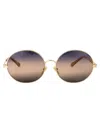 Chloé Sunglasses In Gold-gold-blue
