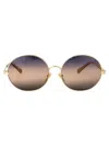 Chloé Sunglasses In Gold-gold-blue