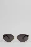 Chloé Chloe Women Black Acetate Sunglasses In Gold