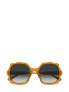 Chloé Eyewear Oversized Square-frame Sunglasses In Orange