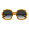 Chloé Eyewear Oversized Square-frame Sunglasses In Orange