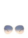 Chloé Womens Orange Ch0030s Square-frame Polyamide Sunglasses In Orange
