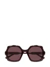 Chloé Womens Ch0226s Square-frame Acetate Sunglasses Purple In Purple