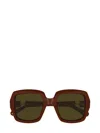 Chloé Eyewear Square Frame Sunglasses In Red
