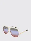 Chloé Square Metal Sunglasses Gradient Lenses In Brown