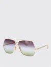 Chloé Gradient Aviator Metal Sunglasses In Multi