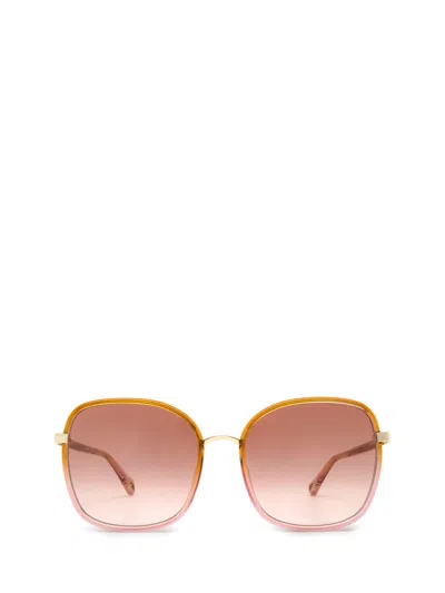 Chloé Chloe Womens Yellow Ch0031s Square-frame Acetate Sunglasses