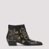 Chloé Lamb Leather Chelsea Boots With Rubber Sole In Black