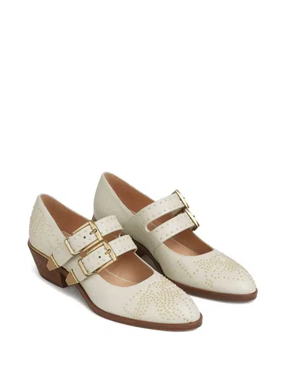 Chloé Susan Buckle Embellished Pumps In Multi